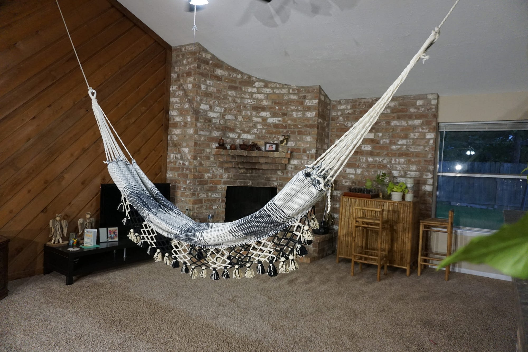 handwoven hammock with stand